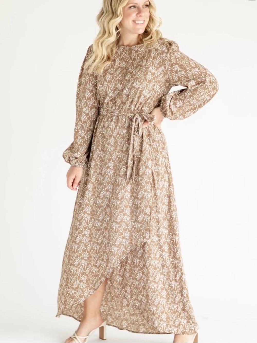 POLAGRAM women’s maxi wrap dress